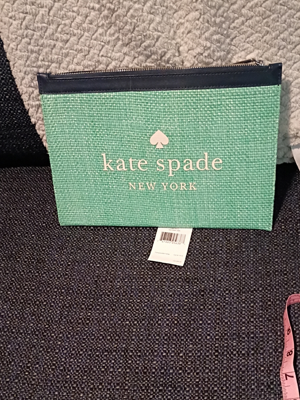 KATE SPADE LARGE ZIP POUCH STREET TOTE STRW